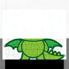 Kawaii Dragon Rectangular Jigsaw Puzzl