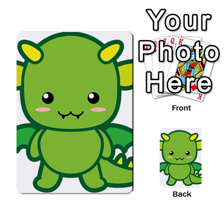 Kawaii Dragon Multi-purpose Cards (Rectangle) 