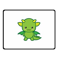 Kawaii Dragon Fleece Blanket (small)