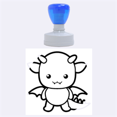 Kawaii Dragon Rubber Round Stamps (large)