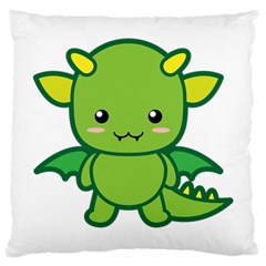 Kawaii Dragon Large Cushion Cases (one Side) 