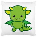 Kawaii Dragon Large Cushion Cases (Two Sides)  Back