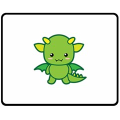 Kawaii Dragon Double Sided Fleece Blanket (medium) 