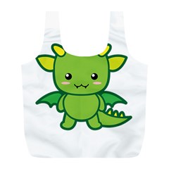 Kawaii Dragon Full Print Recycle Bags (l) 