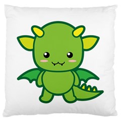 Kawaii Dragon Standard Flano Cushion Cases (one Side) 