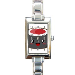 Kawaii Sushi Rectangle Italian Charm Watches