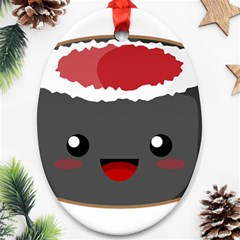 Kawaii Sushi Ornament (oval)  by KawaiiKawaii