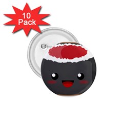 Kawaii Sushi 1 75  Buttons (10 Pack)