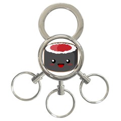 Kawaii Sushi 3-ring Key Chains