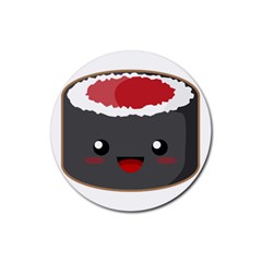 Kawaii Sushi Rubber Round Coaster (4 Pack) 