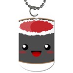 Kawaii Sushi Dog Tag (One Side) Front