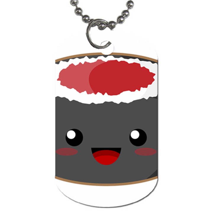 Kawaii Sushi Dog Tag (One Side)