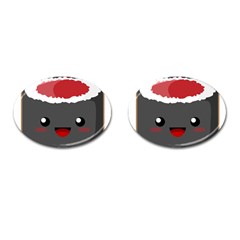 Kawaii Sushi Cufflinks (oval)