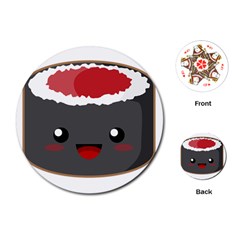 Kawaii Sushi Playing Cards (round) 