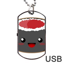 Kawaii Sushi Dog Tag Usb Flash (one Side)