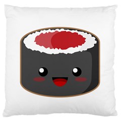 Kawaii Sushi Large Flano Cushion Cases (two Sides) 