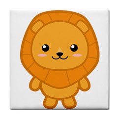 Kawaii Lion Tile Coasters