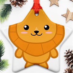 Kawaii Lion Ornament (star) 