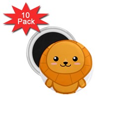 Kawaii Lion 1 75  Magnets (10 Pack) 