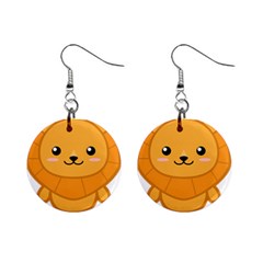 Kawaii Lion Mini Button Earrings