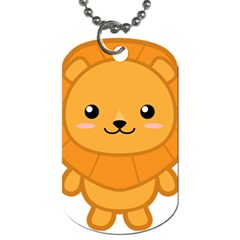 Kawaii Lion Dog Tag (two Sides)