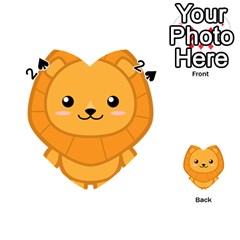 Kawaii Lion Playing Cards 54 (heart)  by KawaiiKawaii