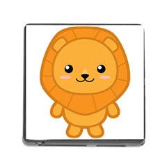 Kawaii Lion Memory Card Reader (square)