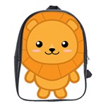 Kawaii Lion School Bags (XL)  Front