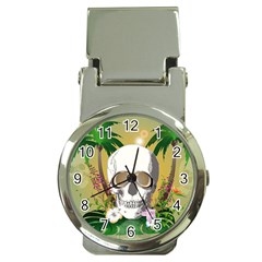 Funny Skull With Sunglasses And Palm Money Clip Watches