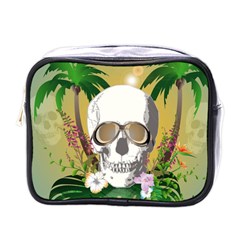 Funny Skull With Sunglasses And Palm Mini Toiletries Bags