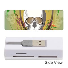 Funny Skull With Sunglasses And Palm Memory Card Reader (stick) 