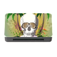 Funny Skull With Sunglasses And Palm Memory Card Reader With Cf