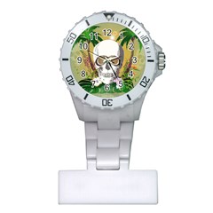 Funny Skull With Sunglasses And Palm Nurses Watches