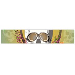 Funny Skull With Sunglasses And Palm Flano Scarf (large) 