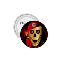 Funny, Happy Skull 1 75  Buttons