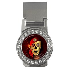 Funny, Happy Skull Money Clips (cz) 