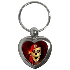 Funny, Happy Skull Key Chains (heart) 