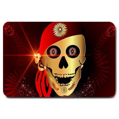 Funny, Happy Skull Large Doormat 