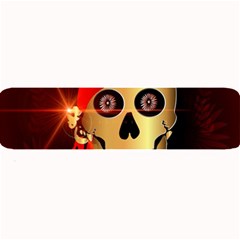 Funny, Happy Skull Large Bar Mats