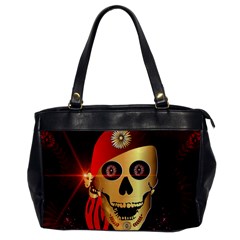 Funny, Happy Skull Office Handbags