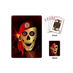 Funny, Happy Skull Playing Cards (mini) 