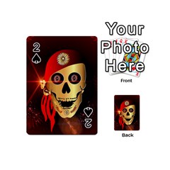 Funny, Happy Skull Playing Cards 54 (mini) 