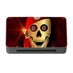 Funny, Happy Skull Memory Card Reader With Cf by FantasyWorld7