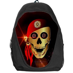 Funny, Happy Skull Backpack Bag