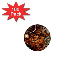 Steampunk In Noble Design 1  Mini Buttons (100 Pack) 