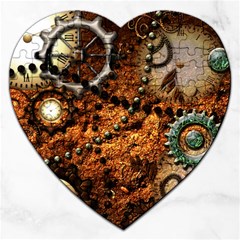 Steampunk In Noble Design Jigsaw Puzzle (heart)