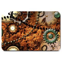 Steampunk In Noble Design Large Doormat  by FantasyWorld7