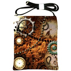 Steampunk In Noble Design Shoulder Sling Bags