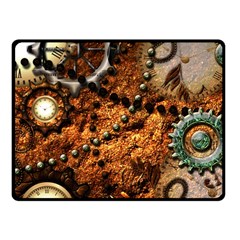 Steampunk In Noble Design Fleece Blanket (small) by FantasyWorld7