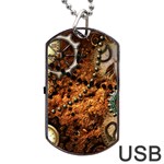 Steampunk In Noble Design Dog Tag USB Flash (Two Sides)  Front